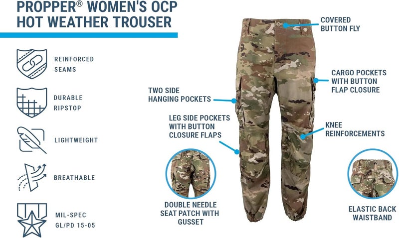 PROPPER Womens Women's Ihwcu Hot Weather Uniform Trouser - Image 2